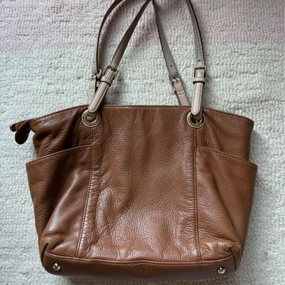Michael Kors Leather Light Brown Purse